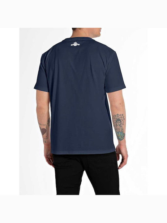 Replay Men's Short Sleeve Blouse Blue