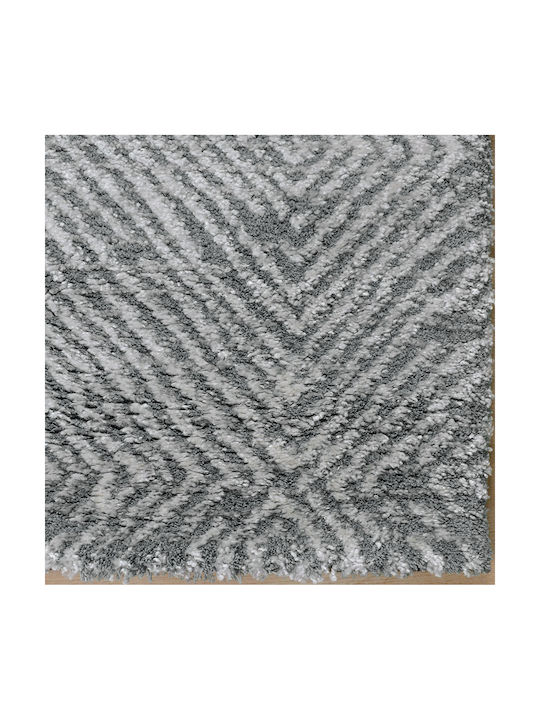 Saray Home Stage Rug Rectangular Shaggy Furry Grey