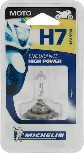 Michelin Lamps Car Endurance High Power "life +50%" H7 Halogen 12V 55W 1pcs