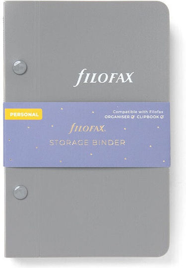 Filofax Personal Ανταλλακτικές Κόλλες 200 Φύλλων Γκρι