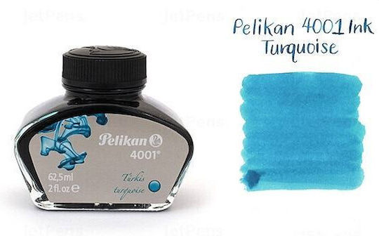 Pelikan 4001 Replacement Ink for Fountain Pen Turquoise 62.5ml
