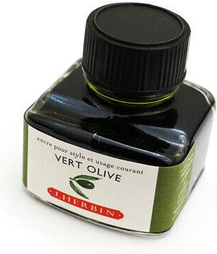 Jacques Herbin Replacement Ink for Pen is packaged in a beautiful bottle with a special position to hold the pen horizontally These bottles are called 30ml