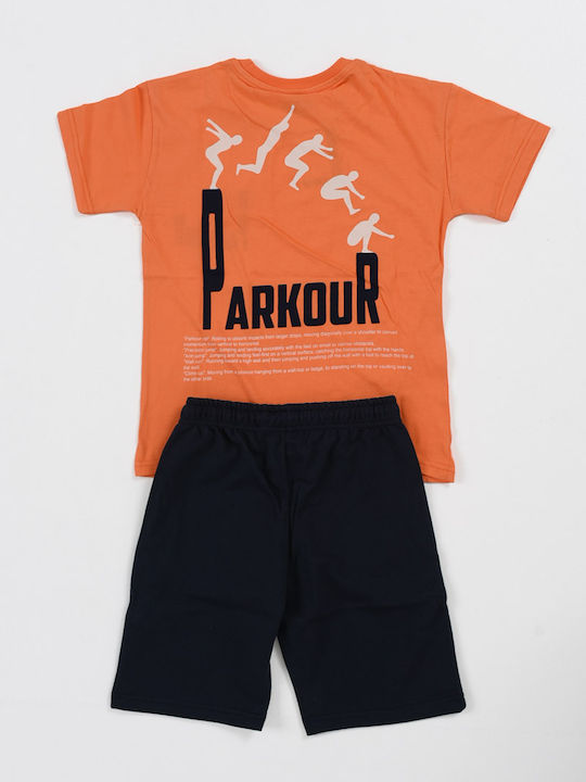 Trax Kids Set with Shorts Summer 2pcs PORTOOKALI