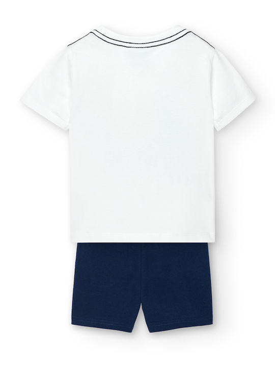 Boboli Kinder Set mit Shorts Sommer 2Stück White