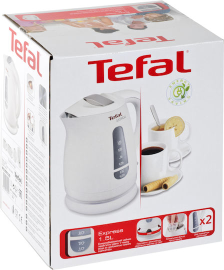 Tefal Express Βραστήρας Ταξιδίου 1.5lt 2200W Λευκός