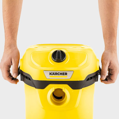 Karcher WD 2 Plus V-12/6/18/C Σκούπα Υγρών / Στερεών 1000W με Κάδο 12lt