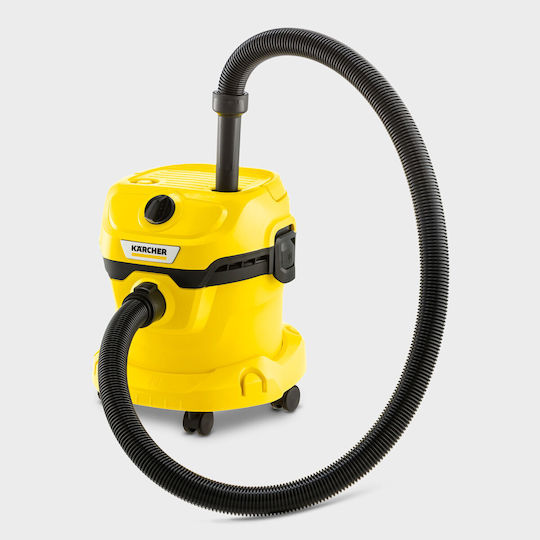 Karcher WD 2 Plus V-12/6/18/C Vacuum Wet / Dry 1000W with Plastic Bin 12lt
