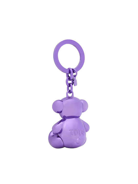 Tous Keychain Llavero Metalic cu LED Lila