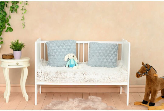 Qmini Baby-Bettlaken Für Krippe Baumwolle Alb 120x60cm