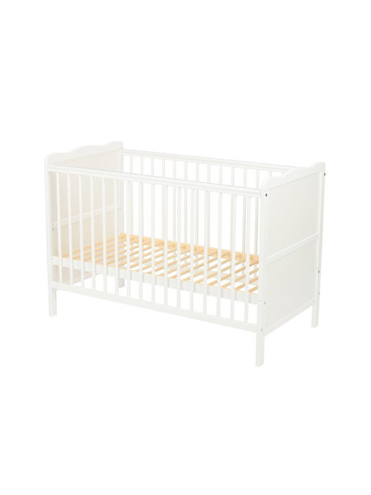 Qmini Cearșaf pentru bebeluși Pentru Patut Bumbac Alb 120x60buc