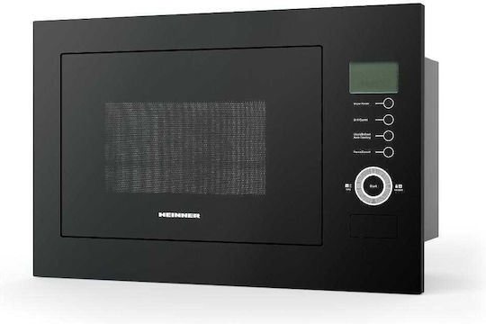 Heinner Built-in Microwave Oven with Grill 25lt Black