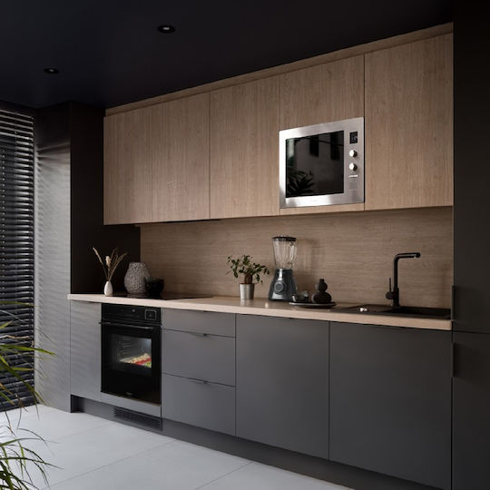 Cecotec Grandheat 2550 Built-in Steel Εντοιχιζόμενος Φούρνος Μικροκυμάτων με Grill 25lt Inox