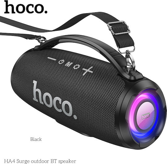 Hoco Surge Ηχείο Bluetooth 40W με Ραδιόφωνο και Διάρκεια Μπαταρίας έως 4 ώρες Μαύρο