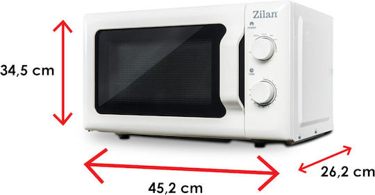 Zilan Φούρνος Μικροκυμάτων 20lt Λευκός