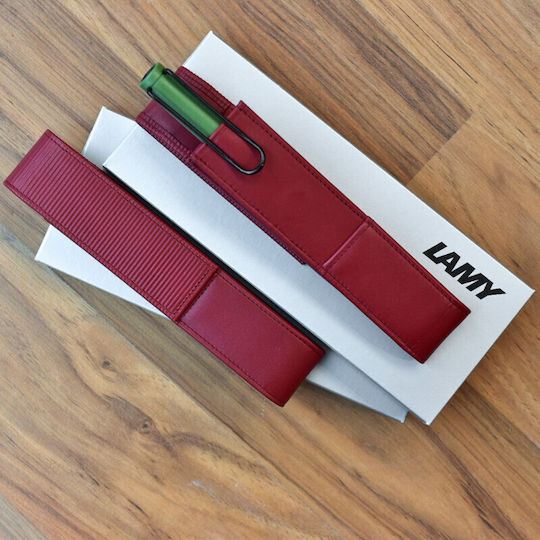 Lamy Leather Pen Holder Suitable for Pens Red