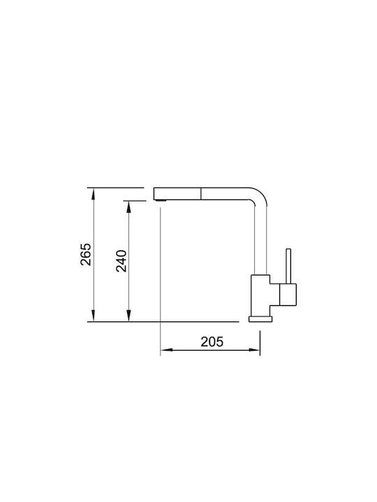 Macart Idea 100 Baterie Chiuvetă Bucătărie Bancă Onyx