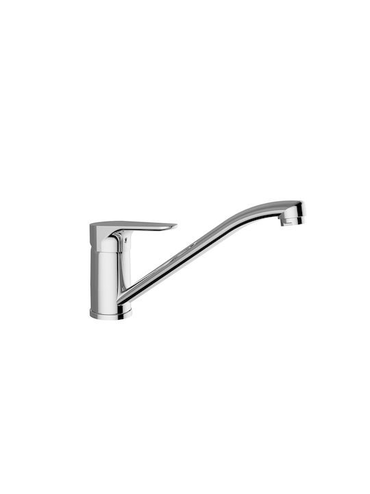 Ottone Meloda Arte Kitchen Counter Faucet Silver