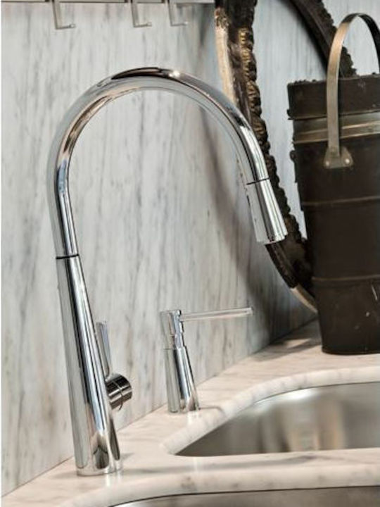 Gessi Just Colour Baterii Chiuvetă Bucătărie Bancă Cu Duș Extractibil Crom Gessi Just Colour Baterii Chiuvetă Bucătărie Bancă Cu Duș Extractibil Crom