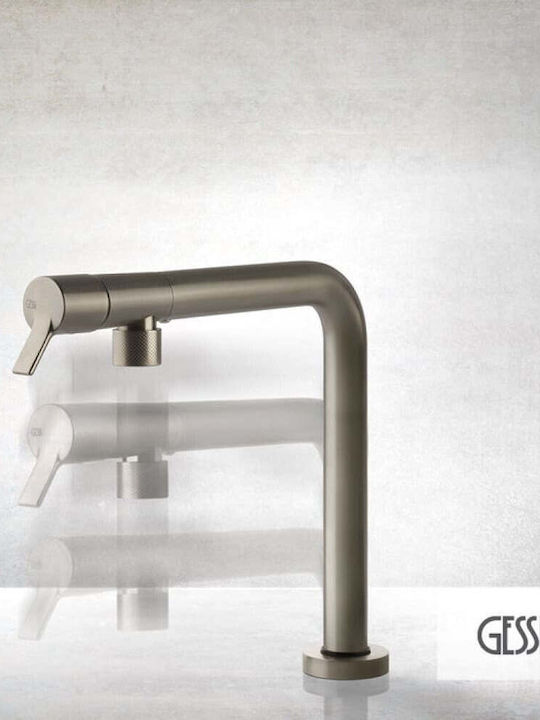 Gessi Su & Giu Zähler Ausziehbar Edelstahl Silber