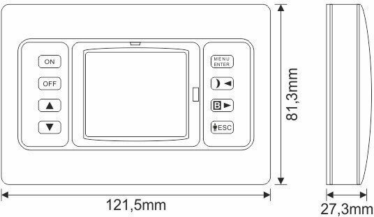Olympia Electronics BS-821/KIT Ψηφιακός Θερμοστάτης Χώρου