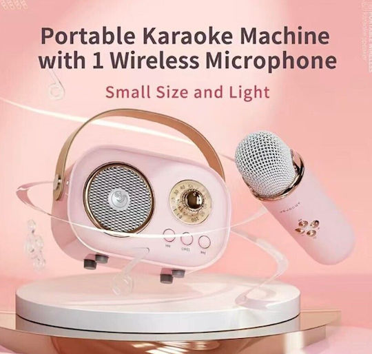 Karaoke-Lautsprecher mit Kabelloses Mikrofon C20 Plus 845629569563 Beiges