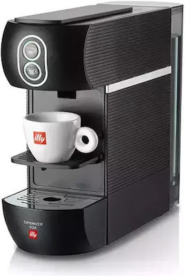 Illy Easy Coffee Kaffeemaschine für Kapseln E.S.E. Pod Druck 20bar Schwarz