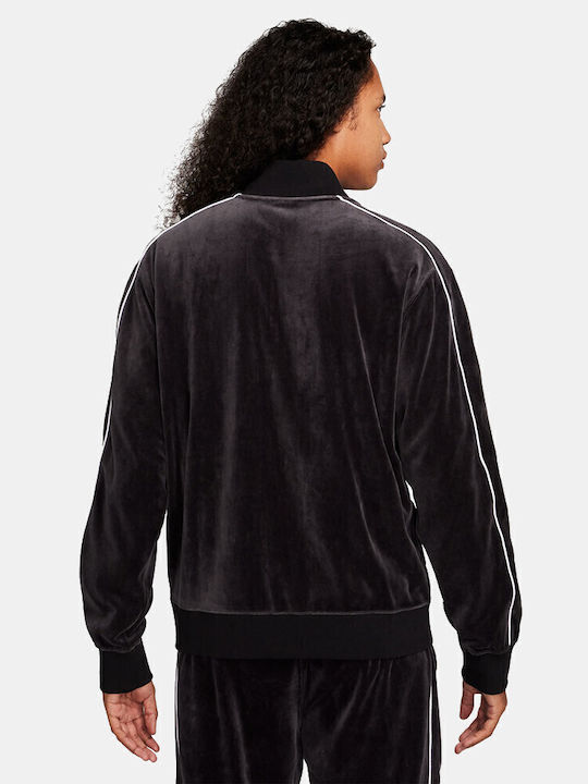 Nike Sportswear Club Velour Jacket Ζακέτα Μαύρη