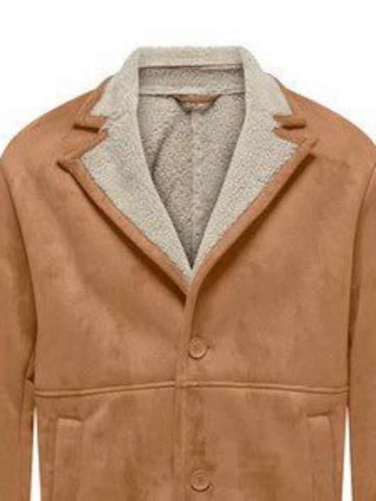 Only & Sons Herren Mantel Beige