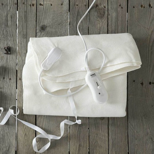 Nima Double Electric Blanket White 50W 140x160cm