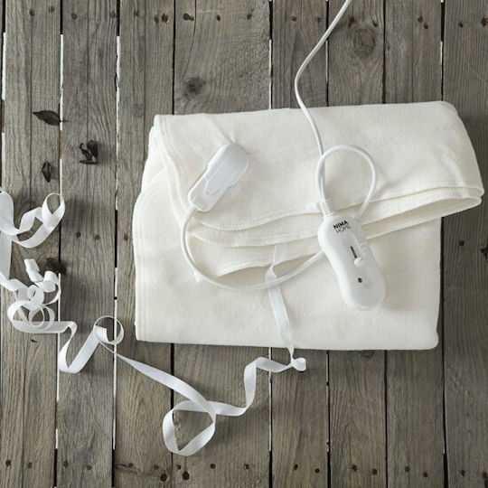 Nima Double Electric Blanket White 50W 140x160cm