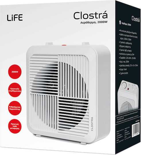 Life Clostra Fan Heater Room Floor 2000W