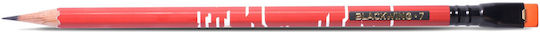 Blackwing Drawing Mechanical Pencil Wooden with Eraser 12 Pieces Black