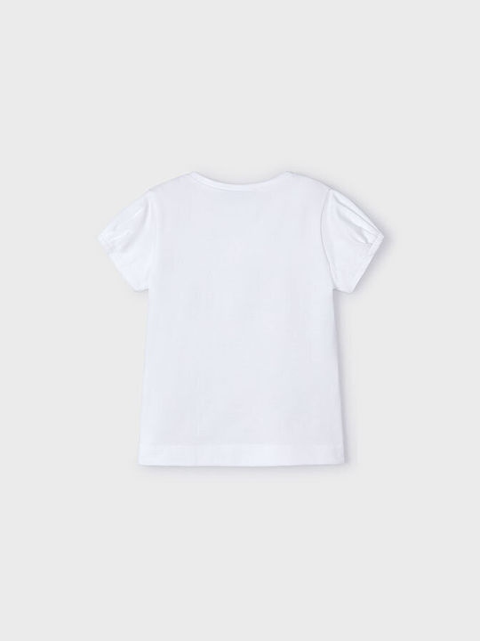 Mayoral Kids Blouse Short Sleeve white-knuckle