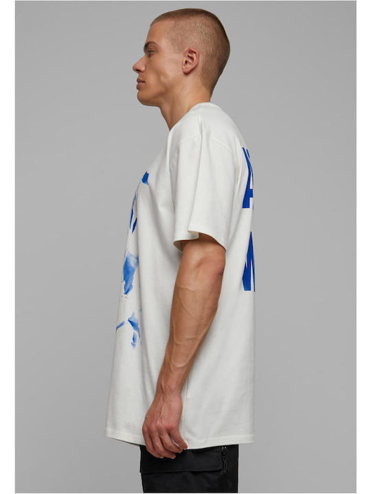 Mister Tee Me Against World Oversize T-shirt Λευκό Βαμβακερό