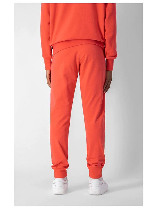 Champion Rib Cuff Pants Women's Jogger Sweatpants Orange