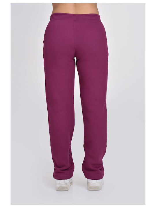 Target Pantaloni de trening pentru femei cu cauciuc Fuchsia Fleece