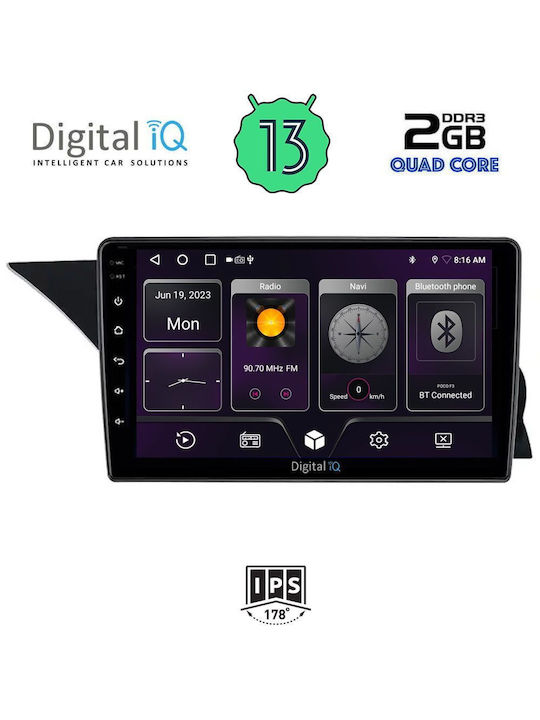 Digital IQ Car-Audiosystem für Mercedes-Benz GLK 2008-2012 (Bluetooth/USB/AUX/WiFi/GPS/Android-Auto) mit Touchscreen 9"