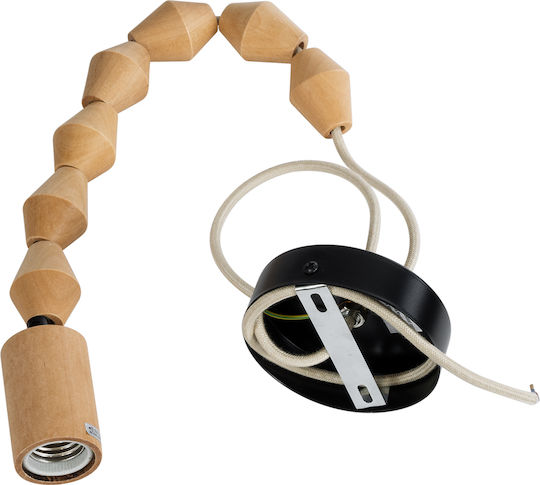 GloboStar Beads Ceiling Light Beige with E27 Socket 4x43x43cm