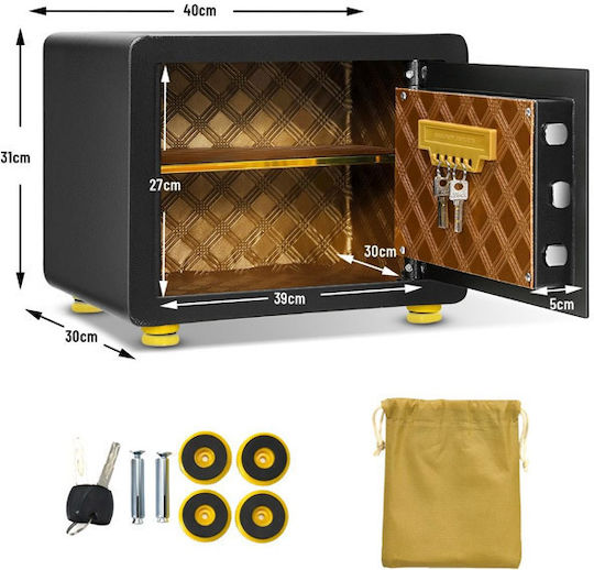 Costway Safe with Digital Lock L40xW30xH31cm EL10001