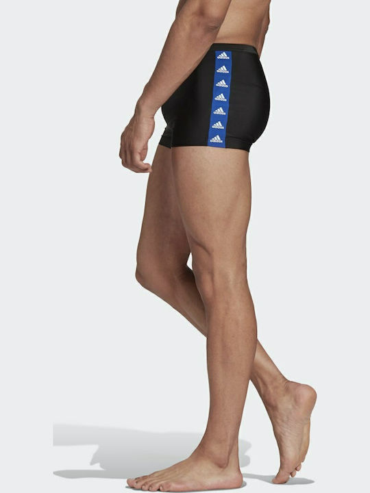 Tapered Men's Swimwear Shorts Black Striped