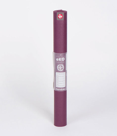 Manduka Eko Superlite Travel Στρώμα Γυμναστικής Pilates Μωβ Acai (180x61x0.15cm)