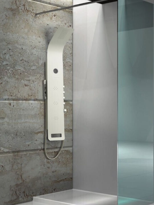 Inter Ceramic Στήλη Υδρομασάζ Λευκή Inter Ceramic Στήλη Υδρομασάζ Λευκή