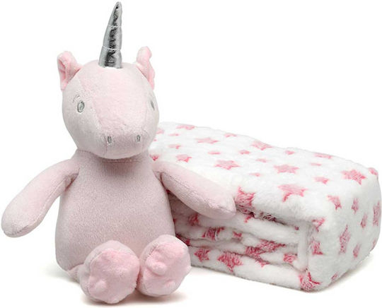 Kiokids Nursery Swaddling Blanket with Animal 100x100cm