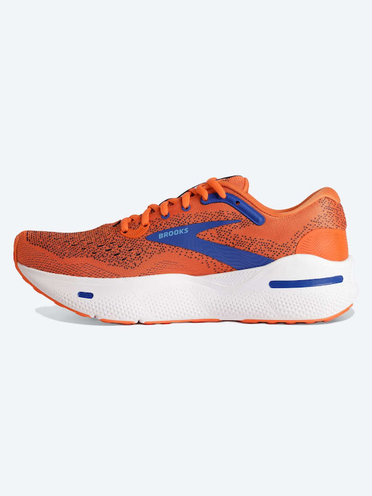 Brooks Ghost Max Мъжки Спортни обувки Работещ Red Orange / Black / Surf The Web