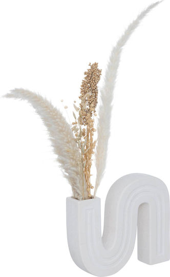 Atmosphera Vază Decorativă Ceramică A-s Olm Alb 21x24.8cm 1buc