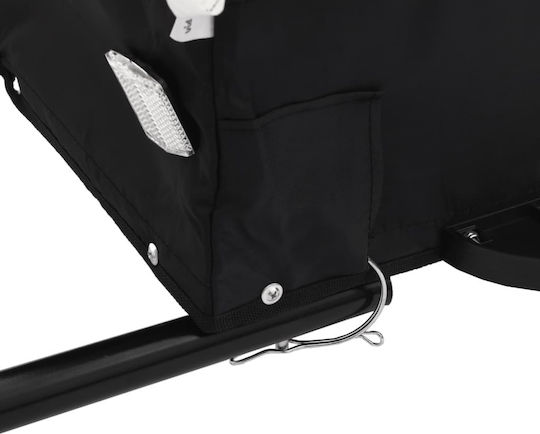 Vidaxl Bicycle Trailer Black Blue 45kg Iron