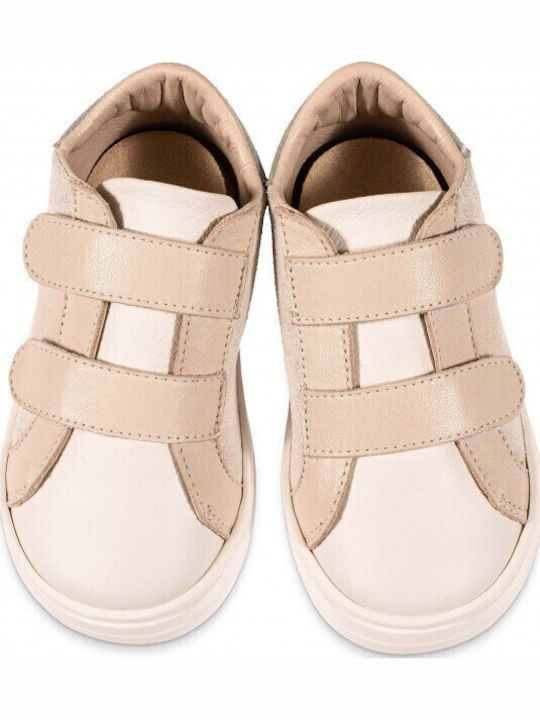 Babywalker Βαπτιστικά Δερμάτινα Sneakers Εκρού