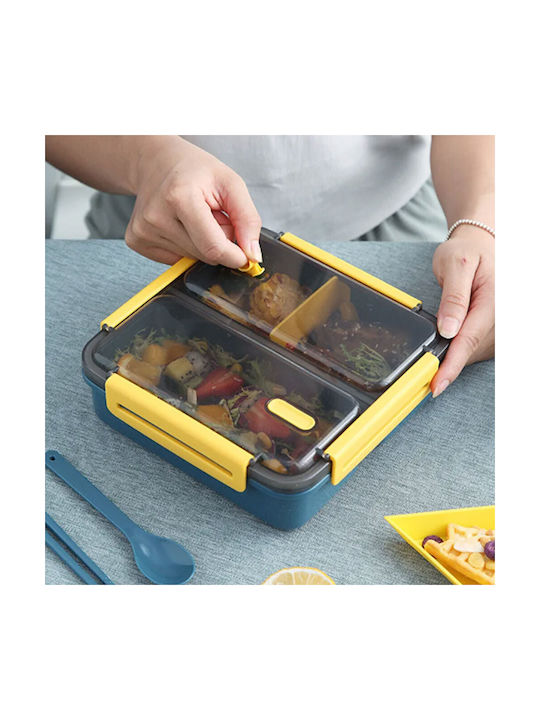 Lunchbox Kunststoff Gelb 19.8x19.8cm 1Stück