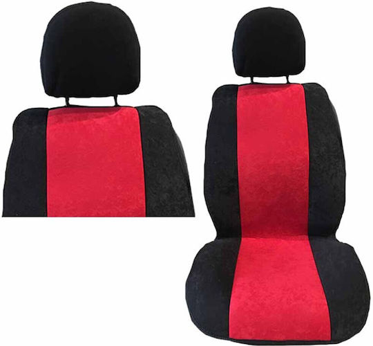 Auto Gs Car Seat Back 2pcs Alcantara Red