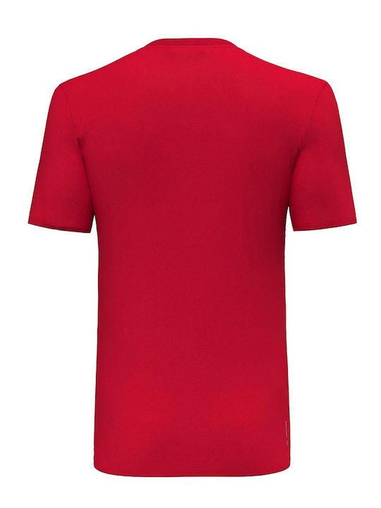 Tricou Sport Solid Logo Dry Flame Roșu
